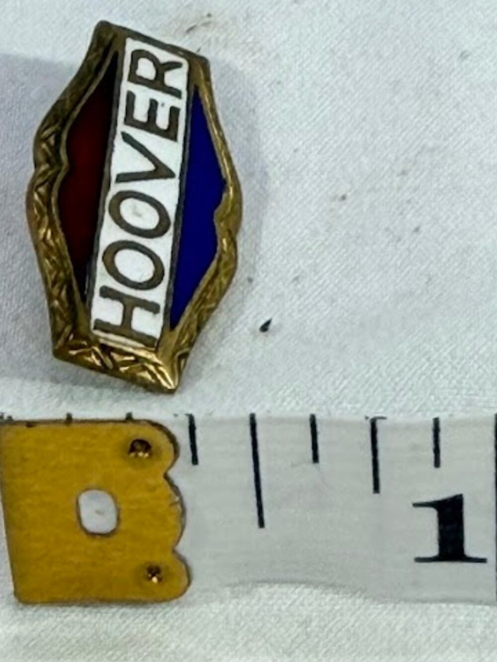 Vintage 1928 Herbert Hoover Enamel Presidential Political Campaign Lapel Pin - Picture 4 of 4